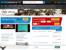 Tablet Screenshot of gunsamerica.com